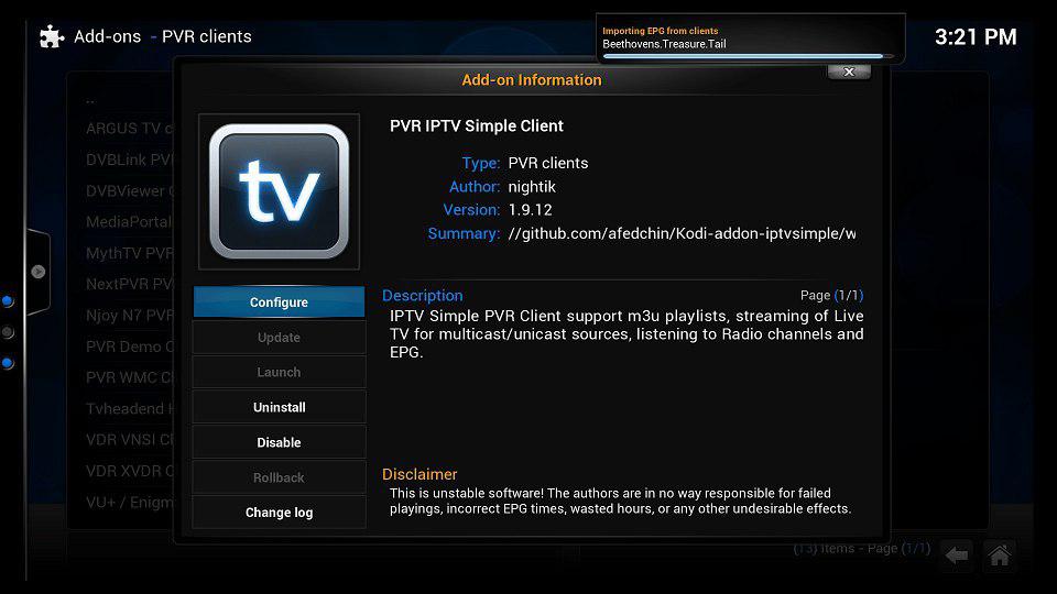 How to bring IPTV channels to Kodi (Old Version)